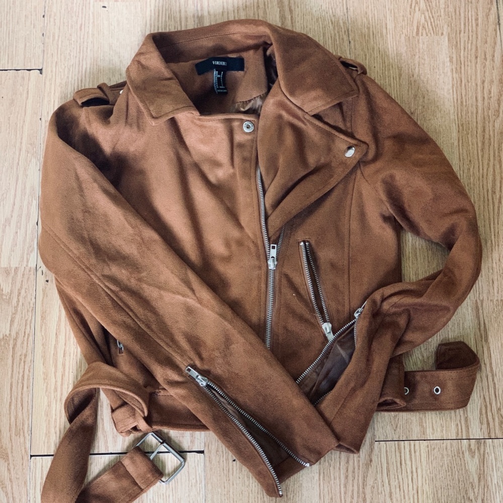 Faux suede jacket